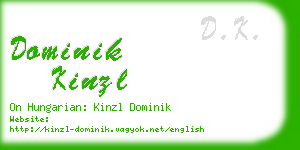 dominik kinzl business card